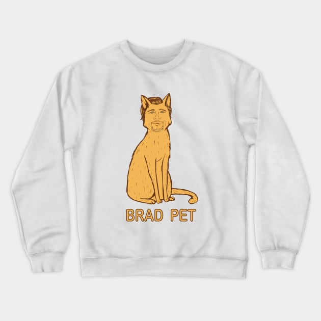 Brad Pet Crewneck Sweatshirt by Rashcek